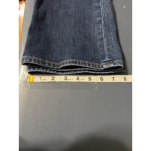 Lands End Womens Petite Bootcut Leg Jeans Fit 2 Size 6 Denim Cowgirl Western Ro - Picture 12 of 13